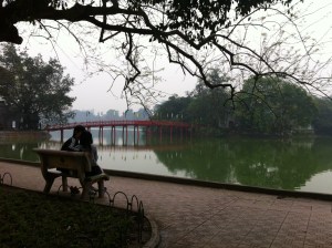 Lovers at Hoan Kiem Lake